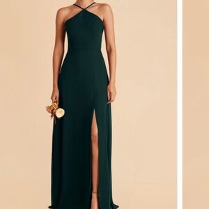 Birdy Gray Juliet Chiffon Dress - Emerald